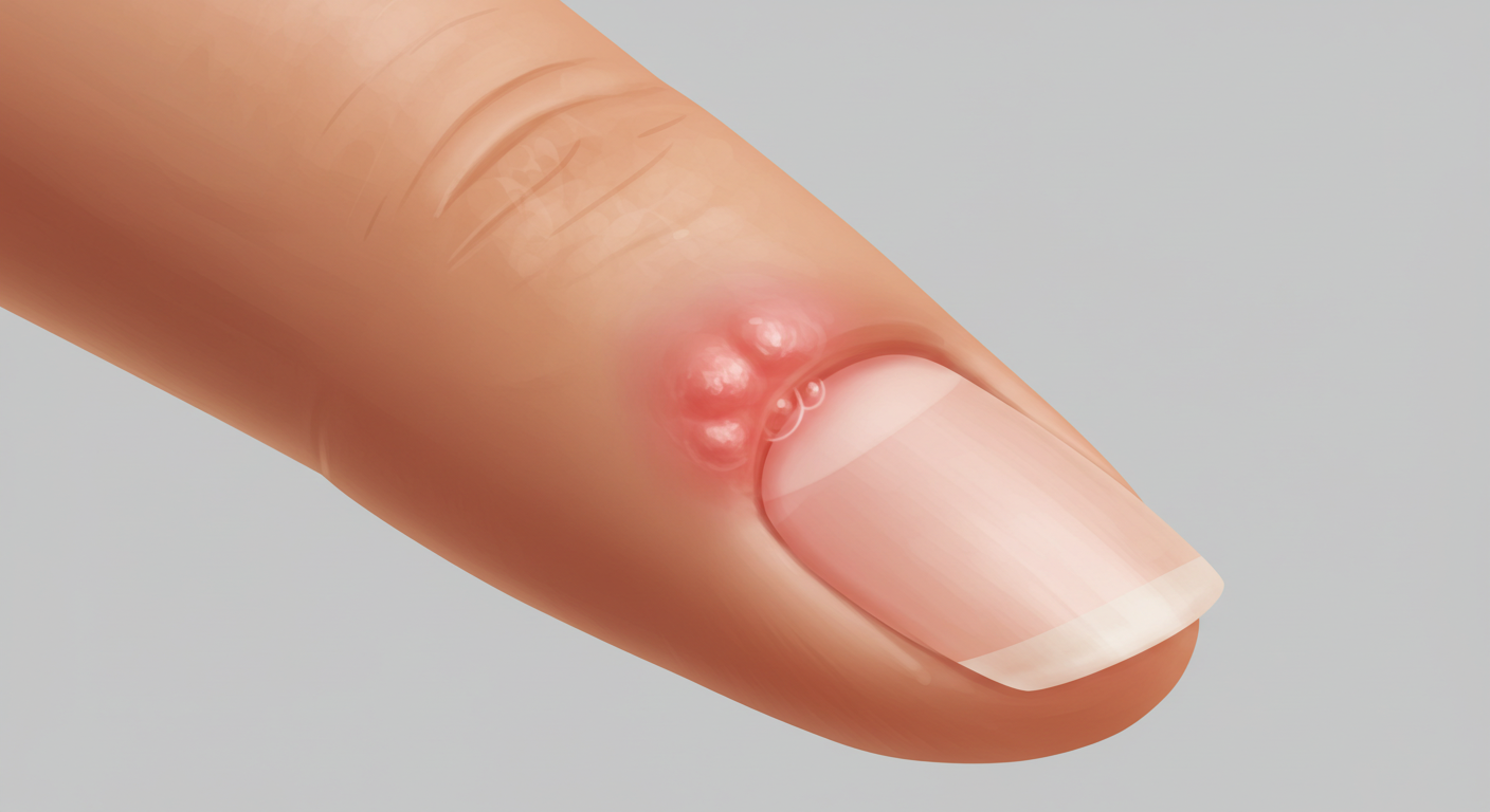 네일 부작용, 손톱 밑 진물, 손톱 가려움