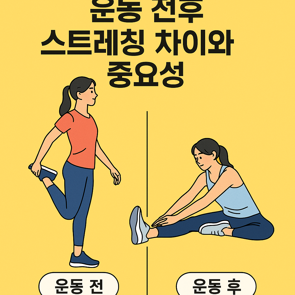 운동 전후 스트레칭 차이와 중요성