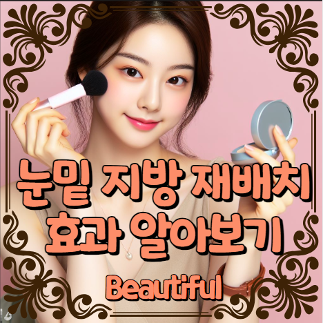 눈밑 지방재배치 효과 알아보기