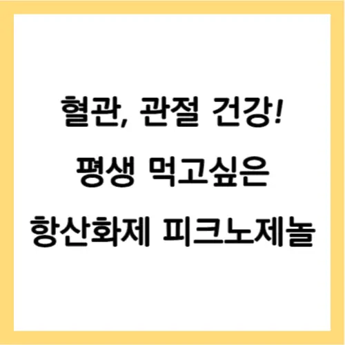 피크노제놀 효능