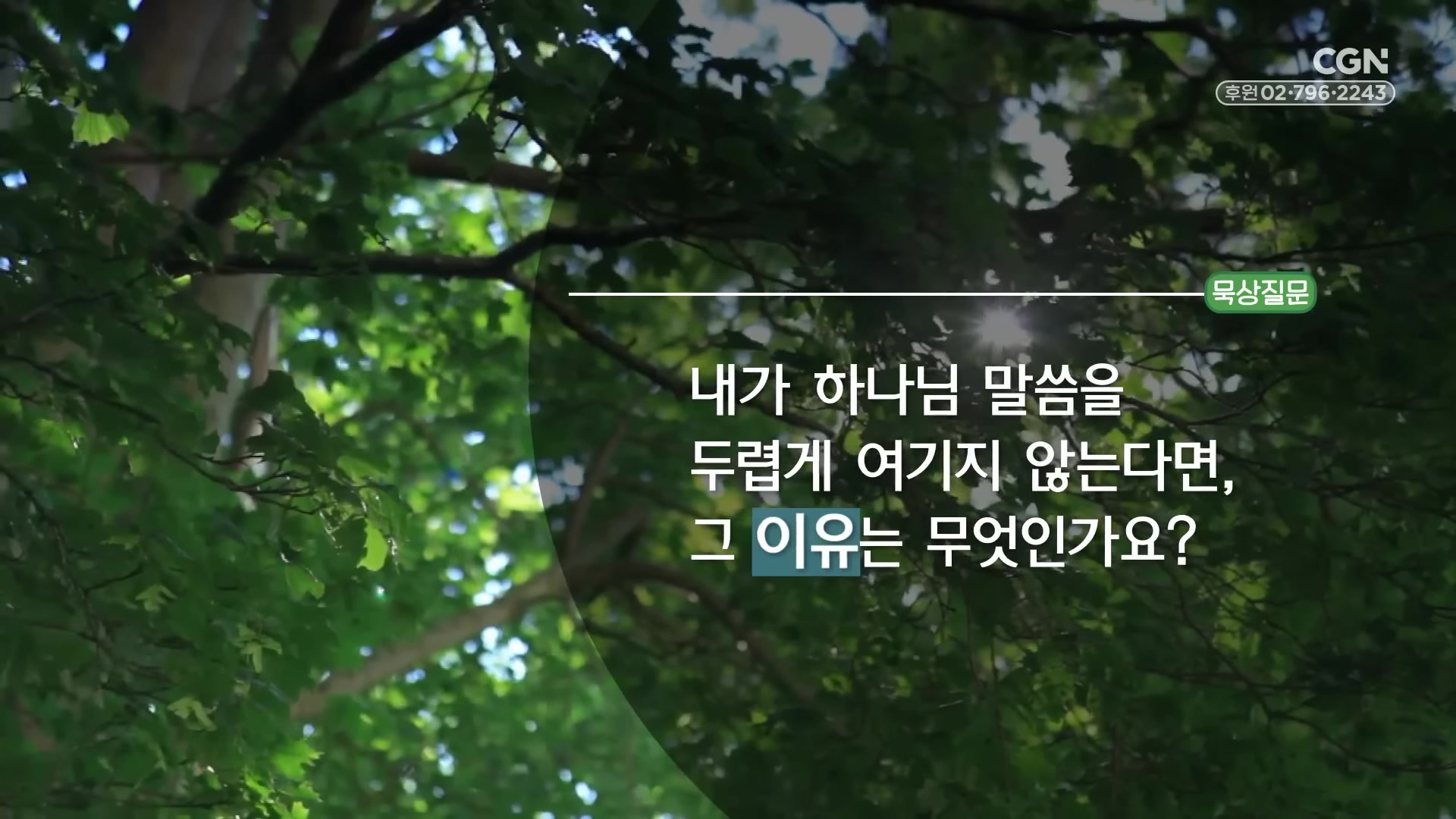 내가 하나님 말씀을 두렵게 여기지 않는다면, 그 이유는 무엇인가요?