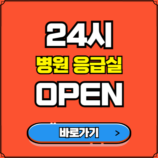 내근처 24시 병원 응급실 찾기