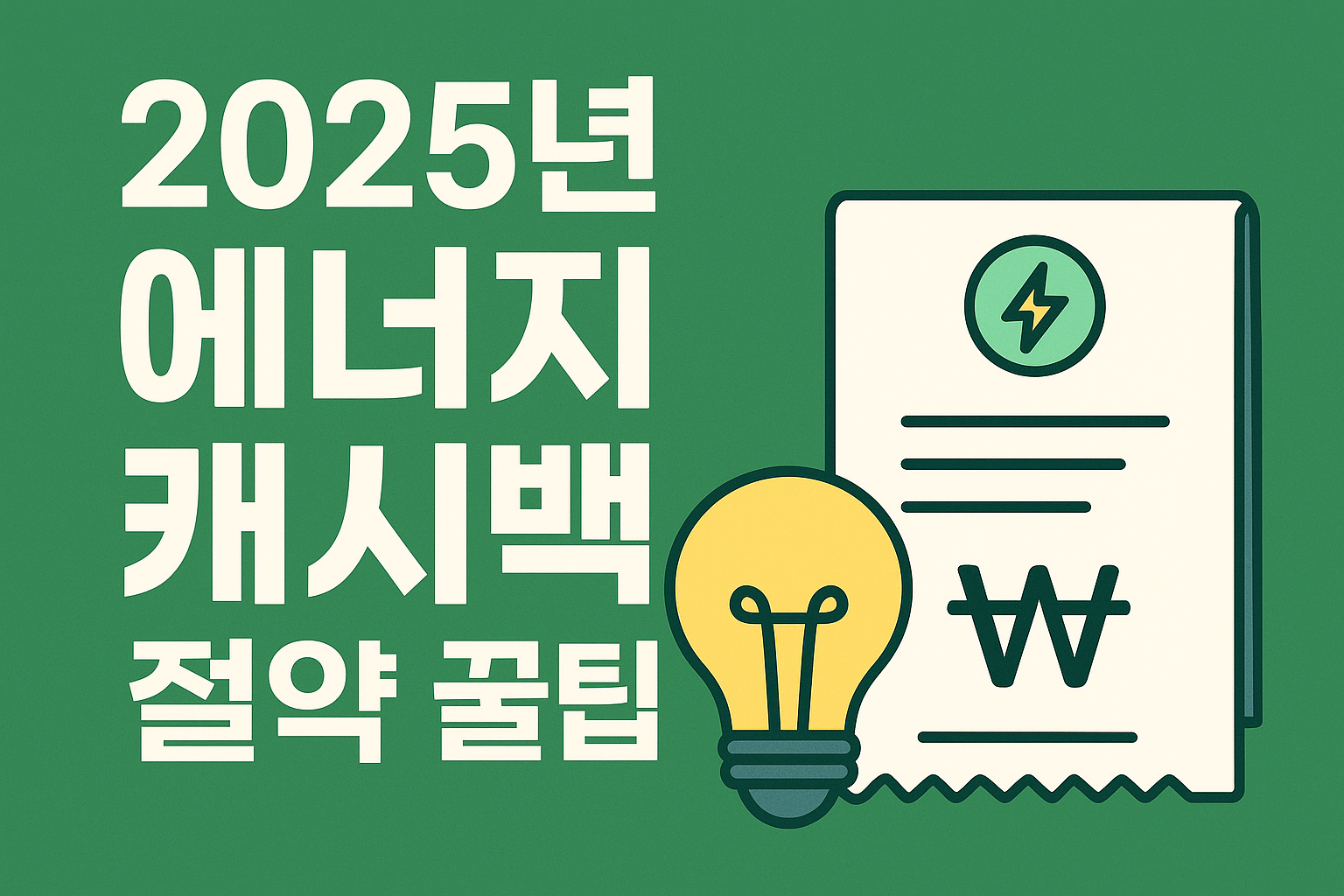에너지 캐시백 절약 꿀팁 알아보기