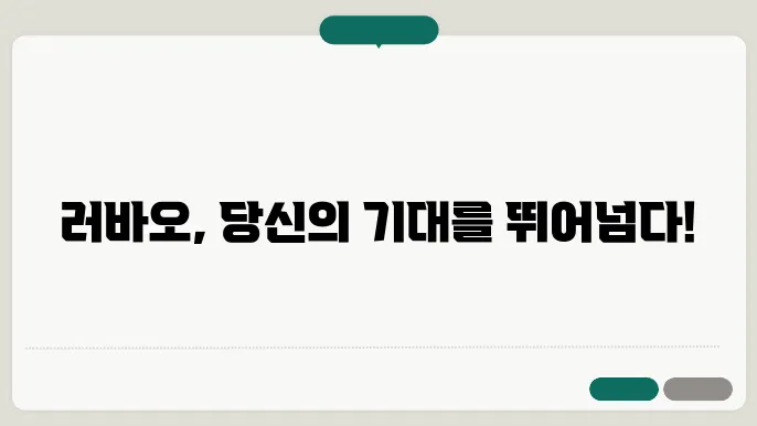 러바오 접객
