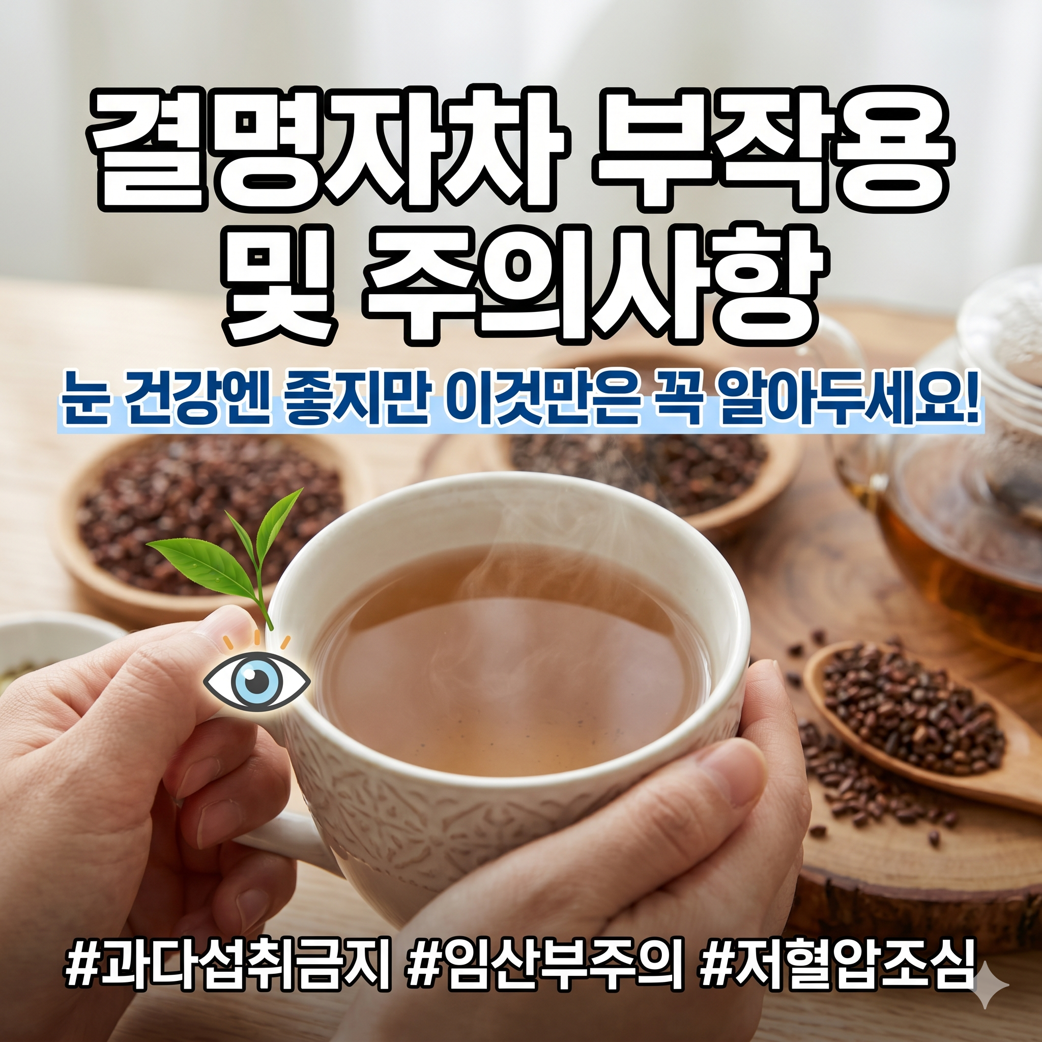 눈 건강의 파수꾼 결명자차, 제대로 알고 마셔야 하는 부작용과 필수 주의사항