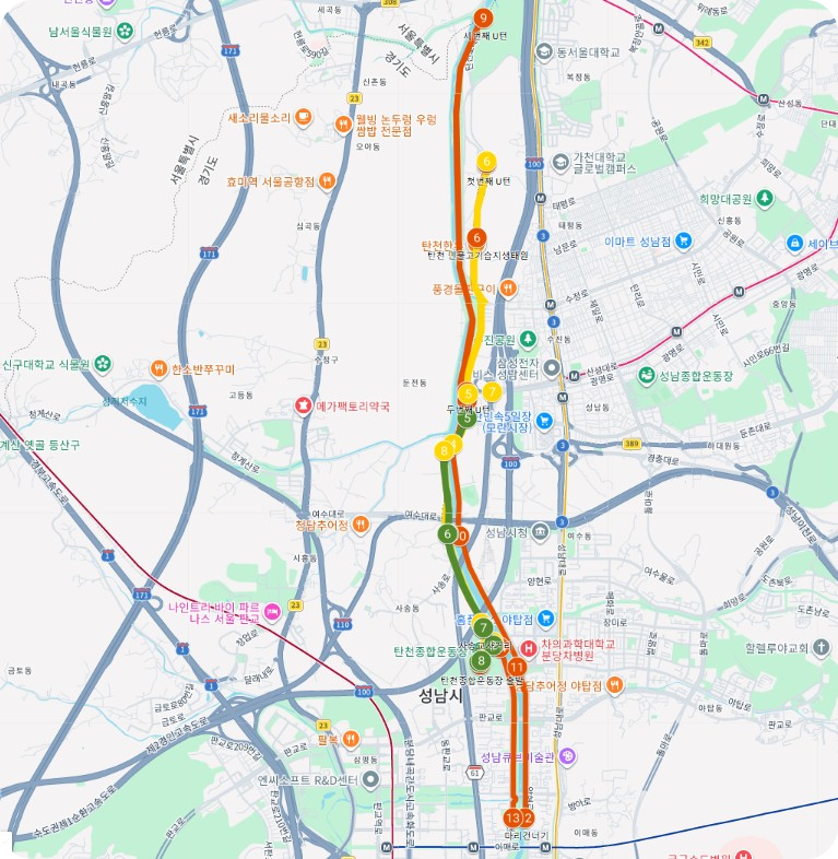 2026성남마라톤대회_예상코스표