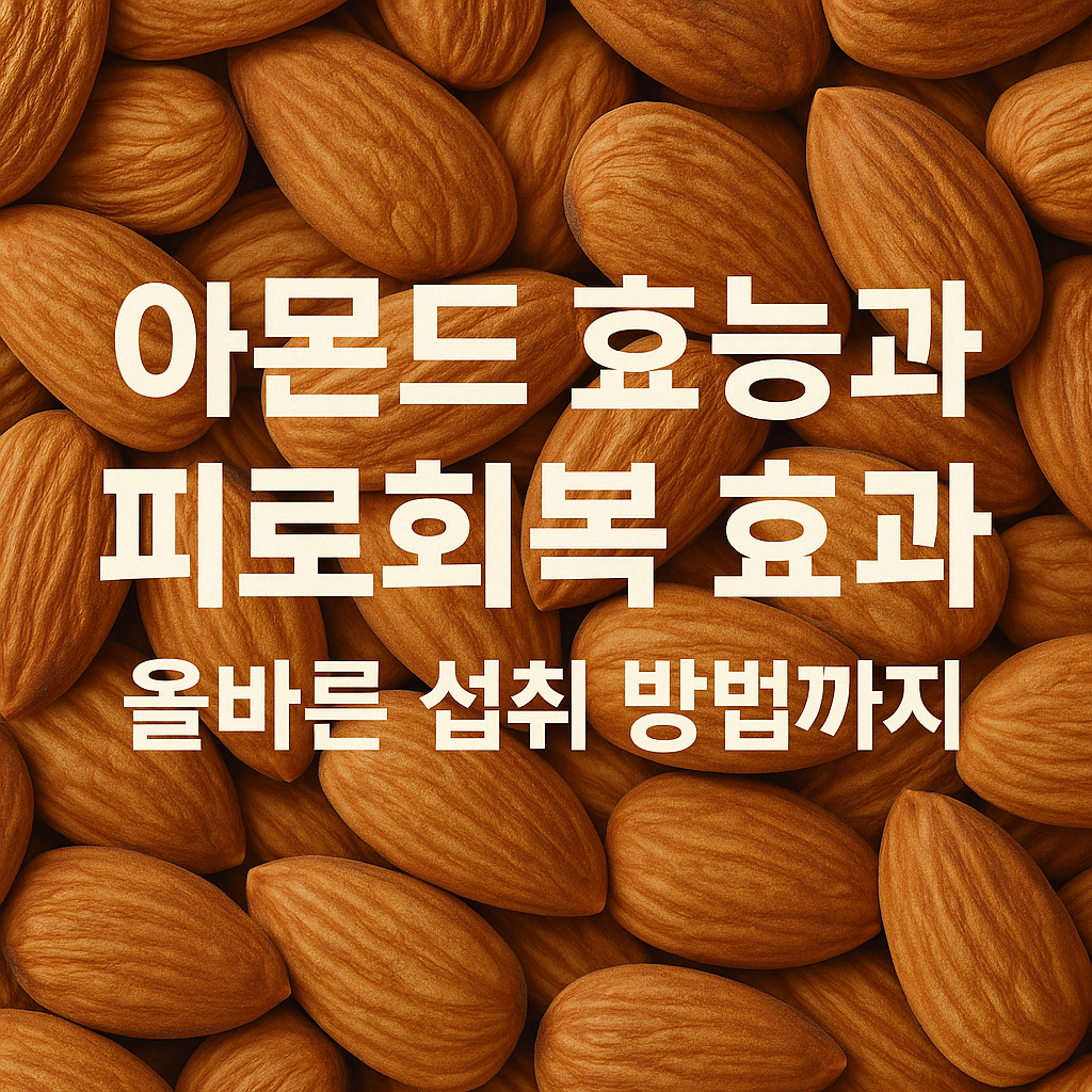 아몬드 효능과 피로회복 효과 사진