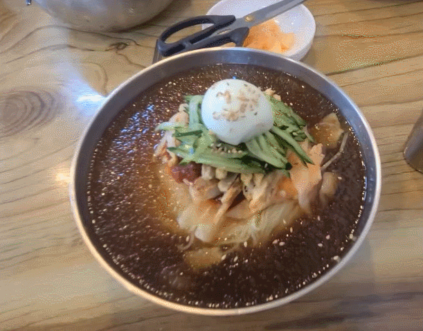 한들밀면 물밀면 곱빼기