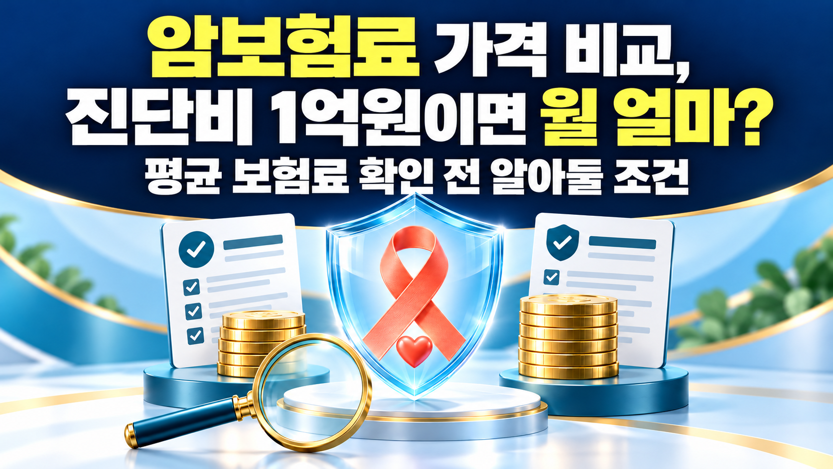 암보험료 가격 비교, 진단비 1억원이면 월 얼마? 평균 보험료 확인 전 알아둘 조건 관련 사진