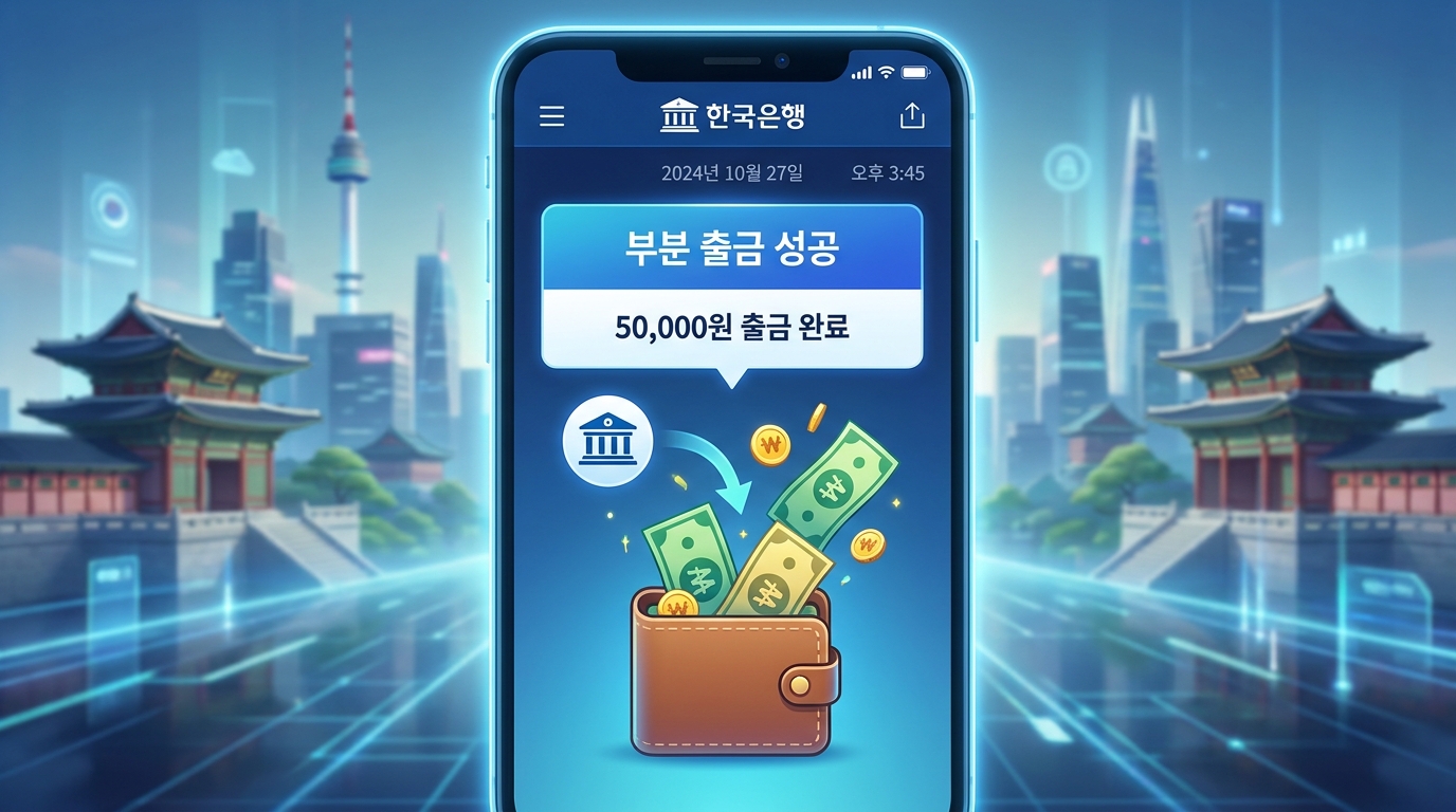 2026년 새롭게 바뀐 청년도약계좌 부분 인출 시스템 이미지