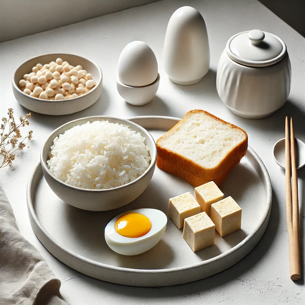 장내시경 하기 3일 전부터 흰쌀밥, 식빵, 삶은 계란, 두부는 먹어도 좋다.