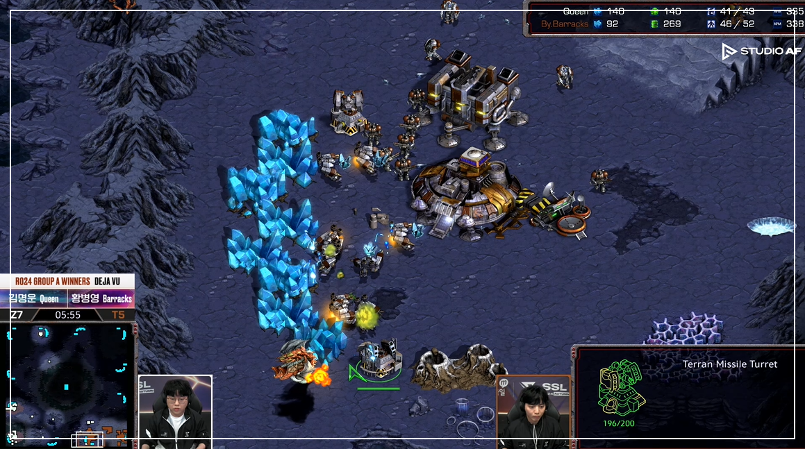 SSL 24강 A조 승자전 뮤탈견제