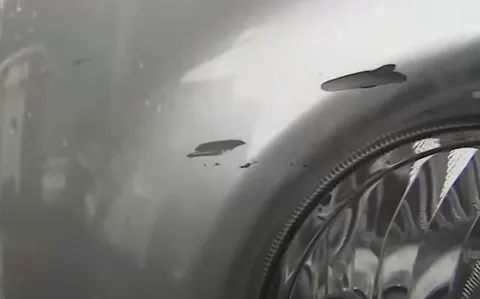 물피도주 자동차 범퍼 파손