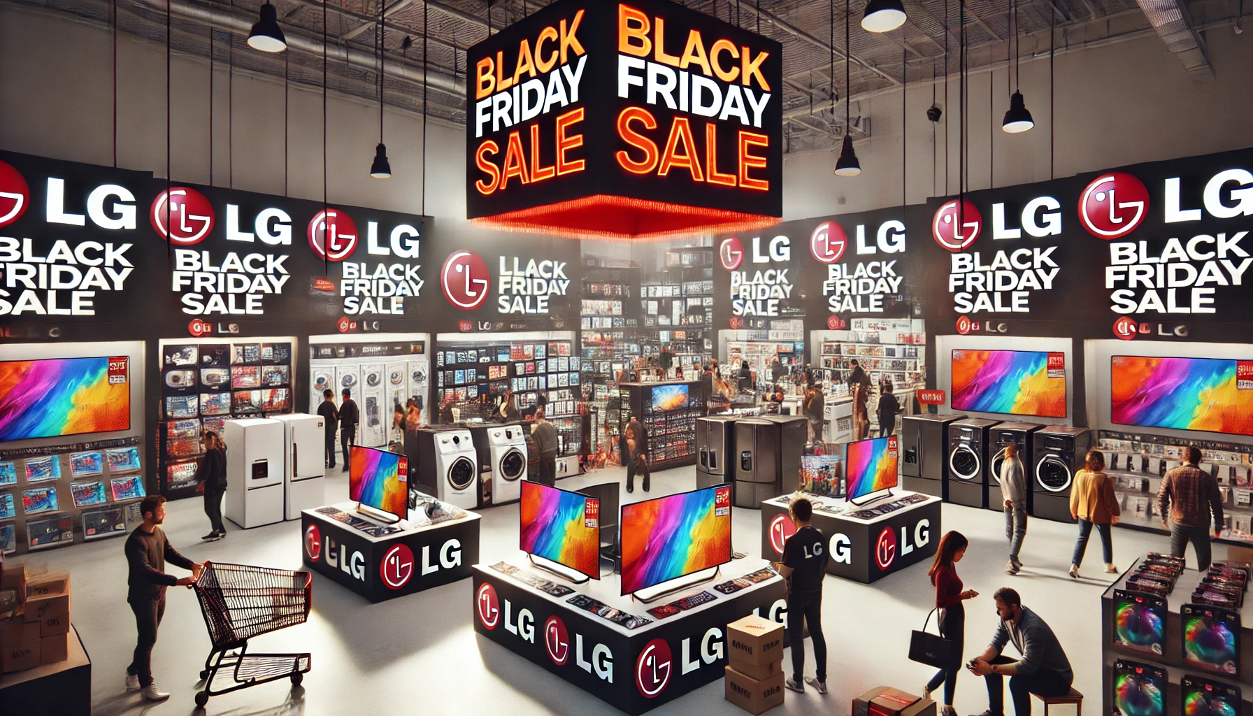 lg전자 블랙프라이데이 세일 문자 썸네일, 그림