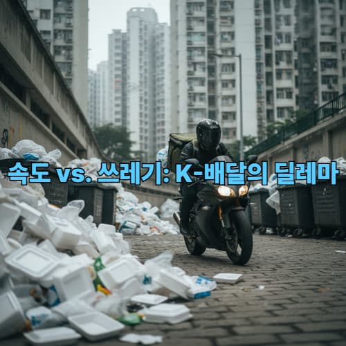 한국 택배/배달, 왜 이렇게 빠를까? (평균 28분 컷의 비밀 vs. 쓰레기 대란)