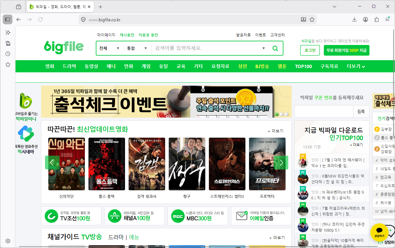 빅파일-홈페이지-바로가기