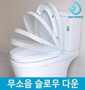 베스트샤워 무소음 슬로우 다운 하드 변기커버&#44; 무소음 하드 변기커버 (ST-5000)&#44; 1개