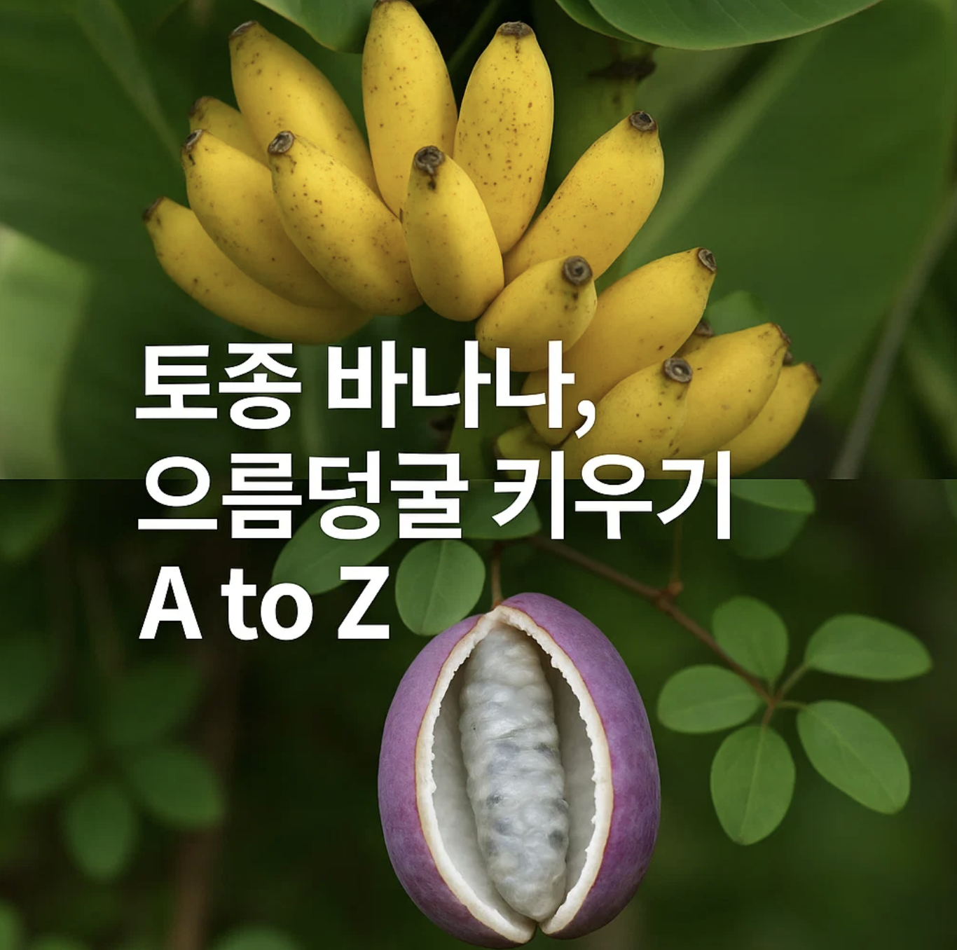 토종 바나나, 으름덩굴 키우기 A to Z