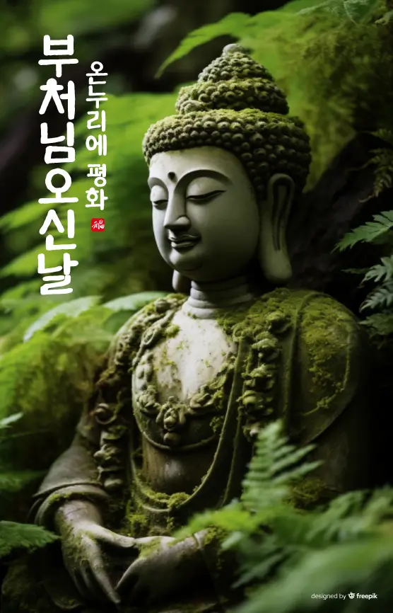 부처님-초록색-잎