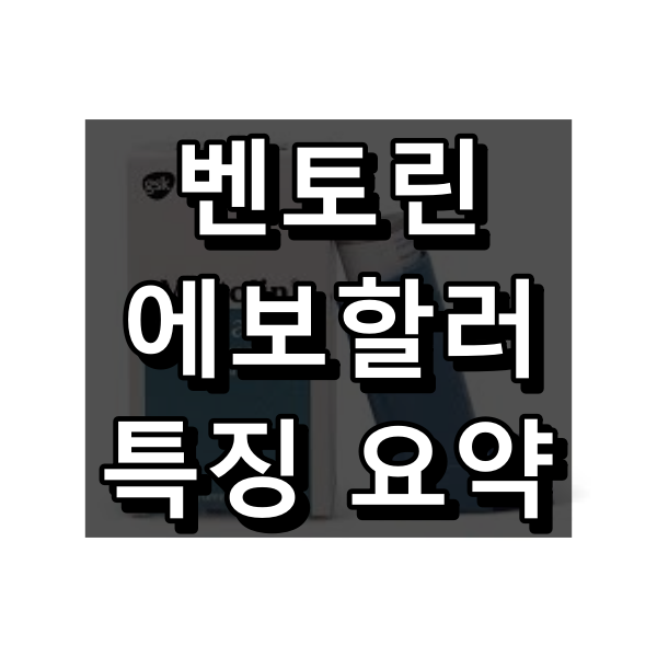벤토린 에보할러 효과, 사용법, 부작용 및 주의사항 대표 이미지
