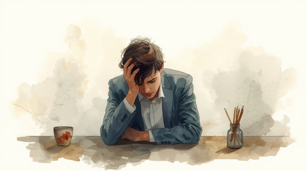 ISTJ의 죄책감은 그들의 성실함과 원칙 중심적인 태도에서 비롯됩니다에 관한 그림