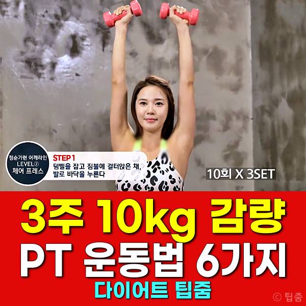 3주 10kg 감량 pt 운동법