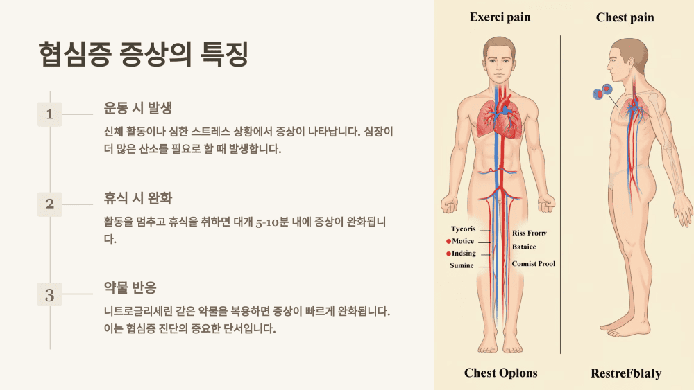 협심증 증상의 특징