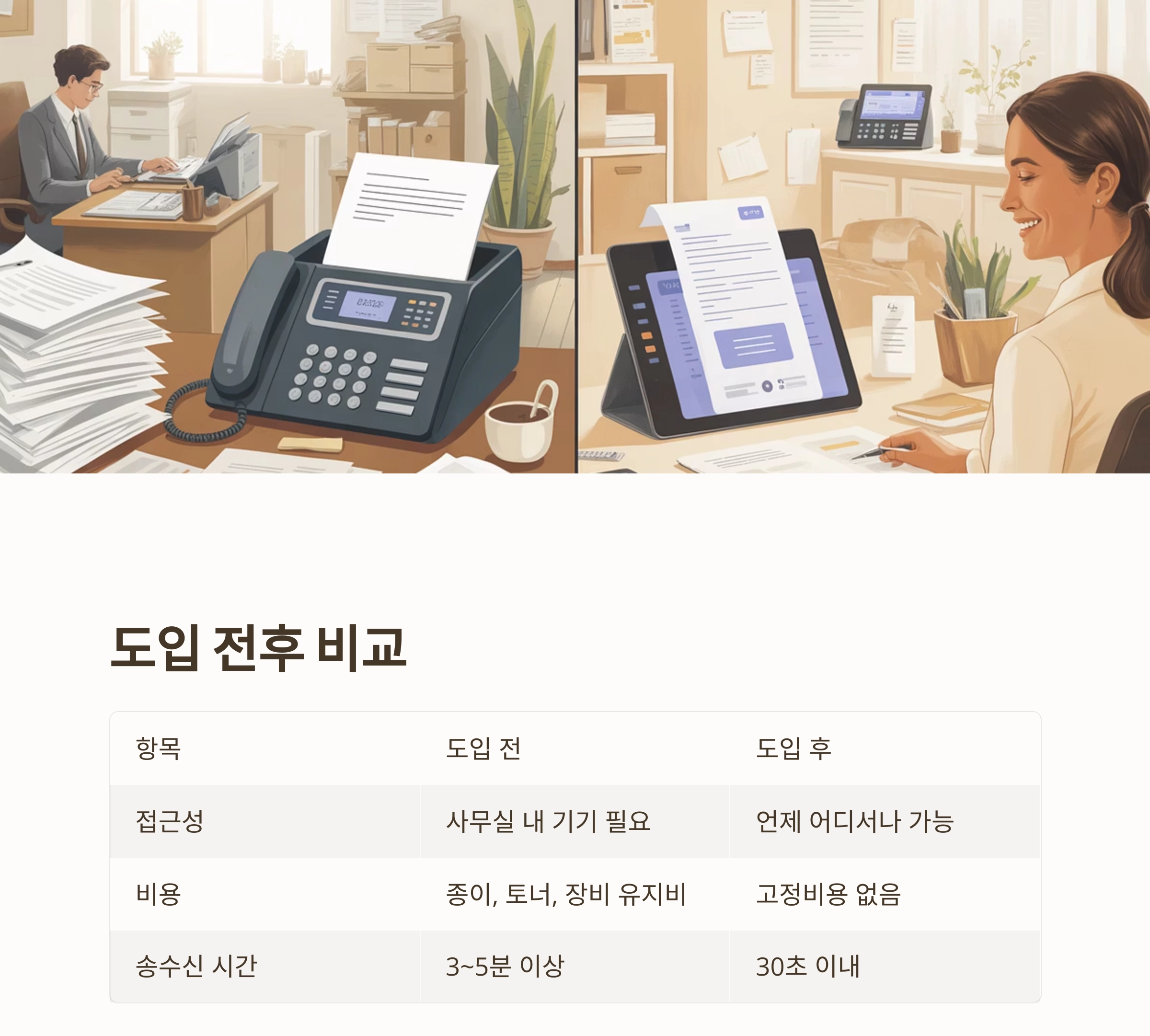 페이퍼리스 오피스 혁신 : 모바일 팩스로 팩스 업무 간편하게 처리하기