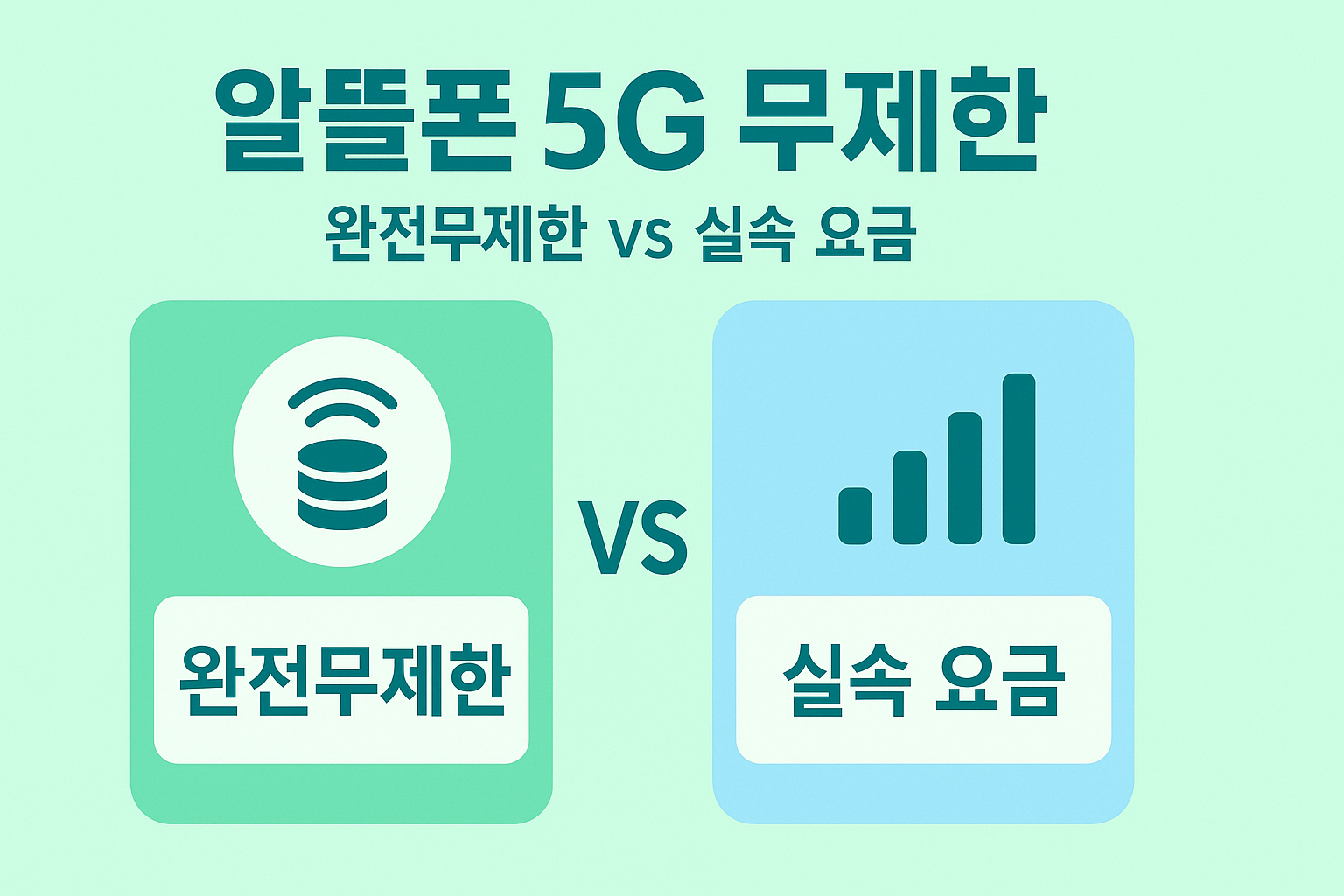 2025 알뜰폰 5G 무제한 요금제 추천 순위 및 통신 3사 비교