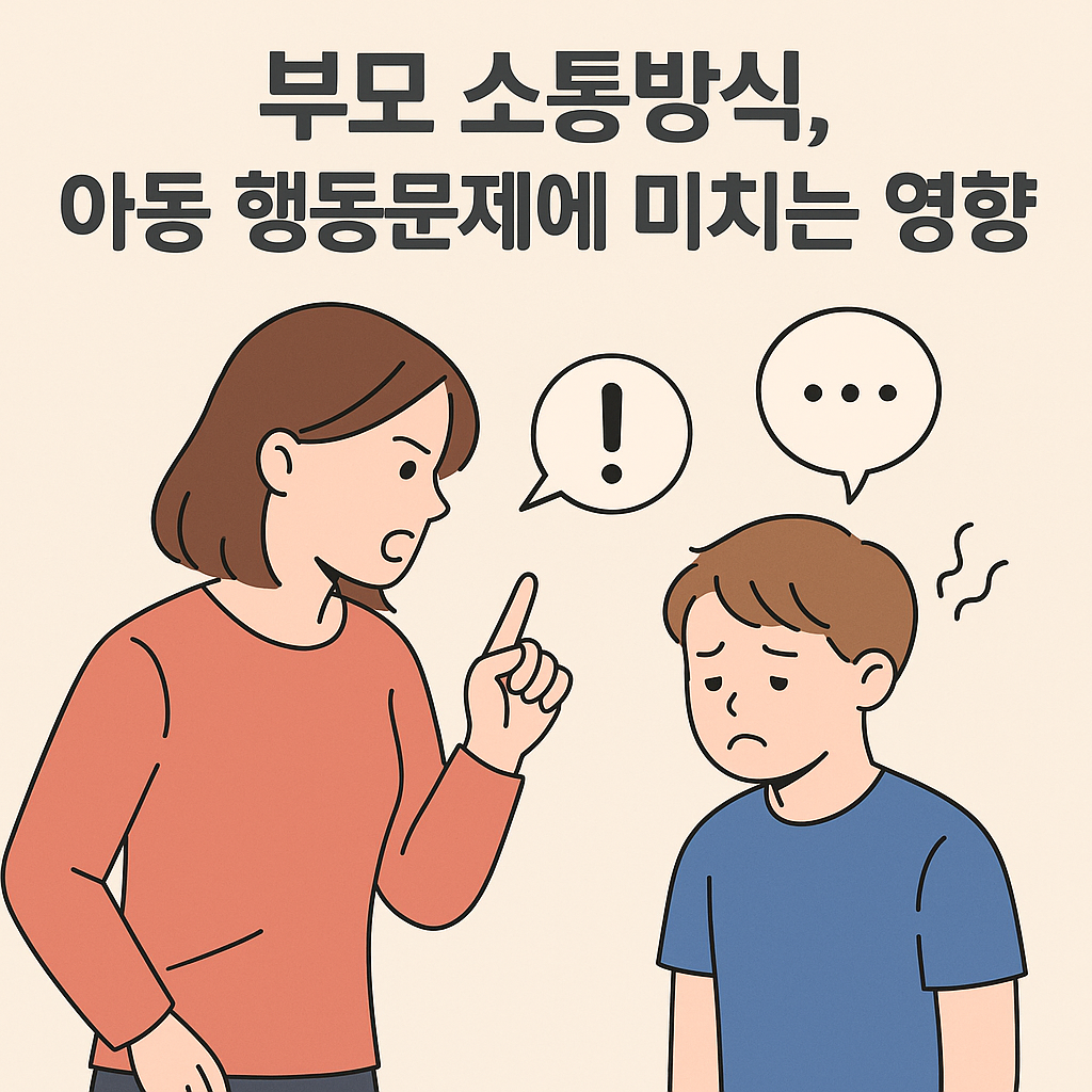 부모 소통방식, 아동 행동문제에 미치는 영향