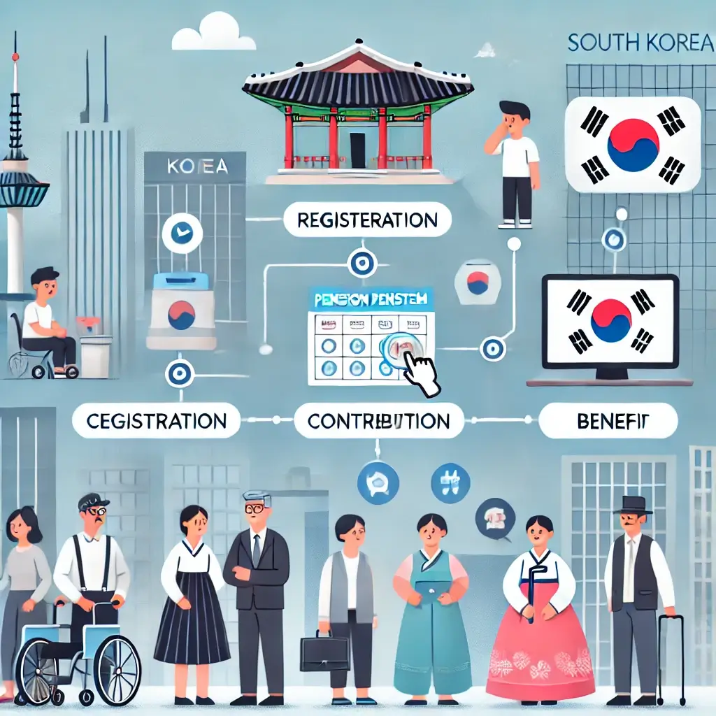 대한민국 국민연금을 표현한 사진