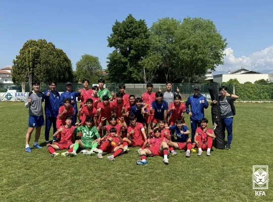 2025 U-15 대표팀 승부차기 승리로 오스트리아 꺾고 토르네오 친선대회 5위 확정!