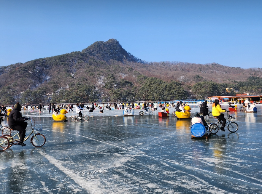 포천 산정호수 썰매축제