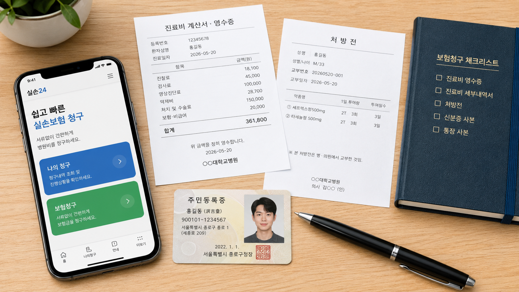 실손24 실손보험 청구방법 2026|병원서류 없이 앱으로 보험금 받는 법