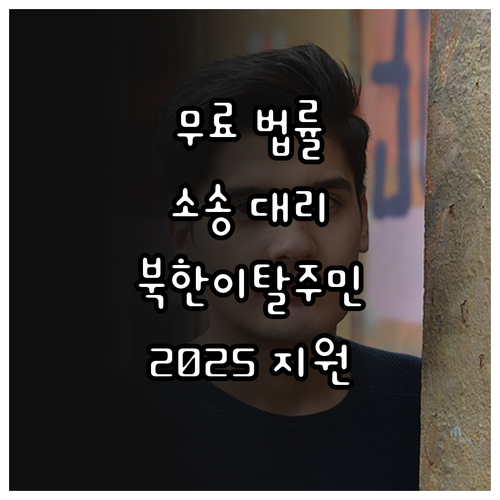 어려운 법률 문제? 2025 북한이탈..
