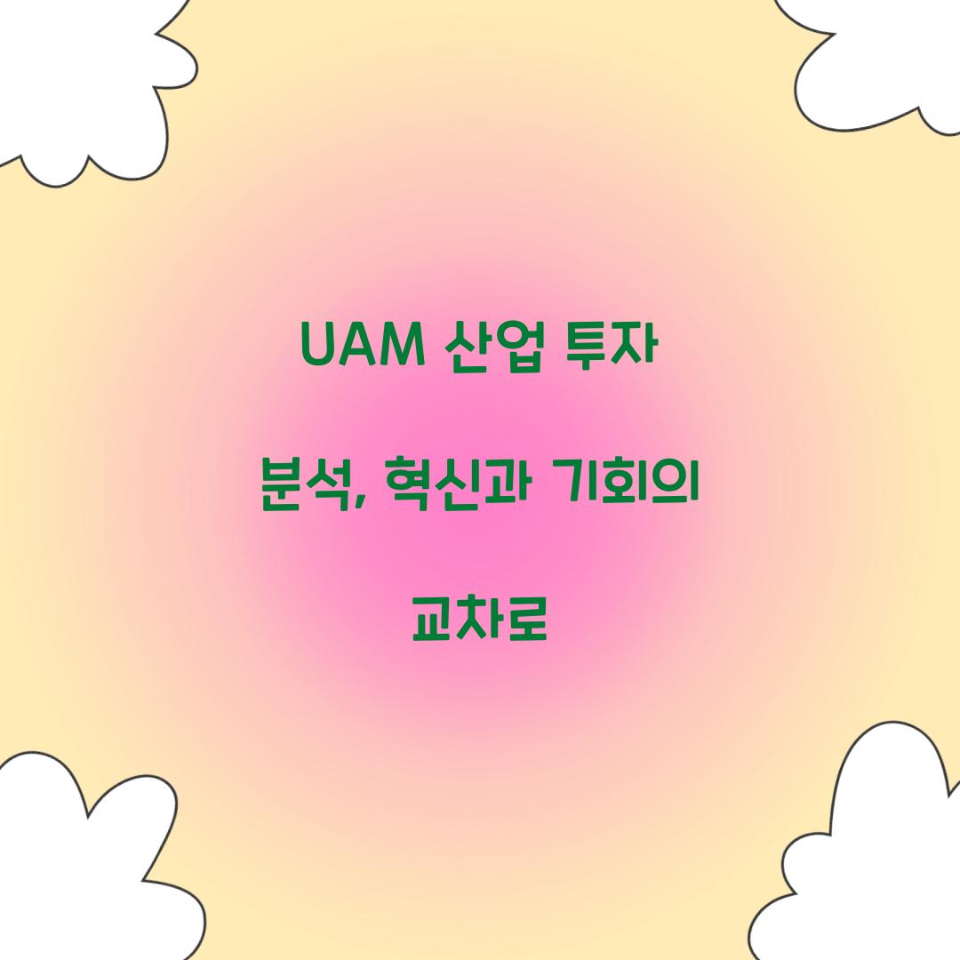 UAM 산업 투자 분석