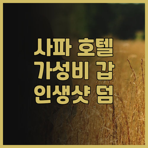 사파 패션 호텔 & 스파, 가성비 갑..