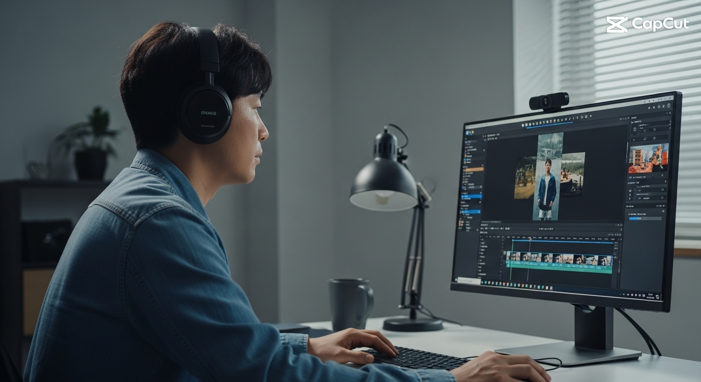 영상 편집 툴 활용 장면