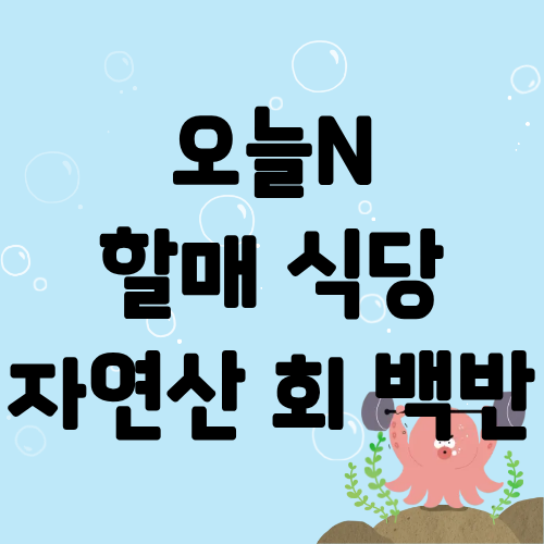 오늘N 할매식당 자연산회 백반