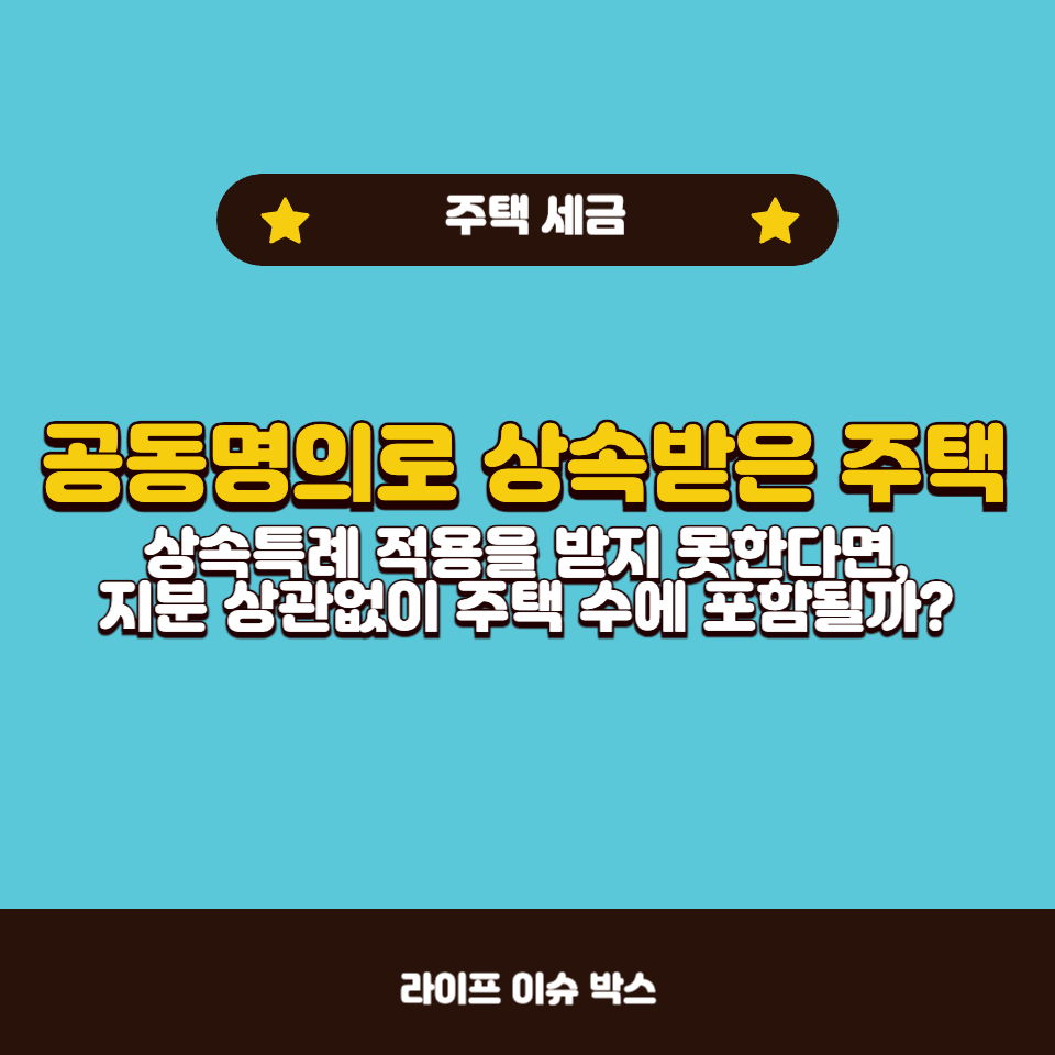 공동명의 상속주택