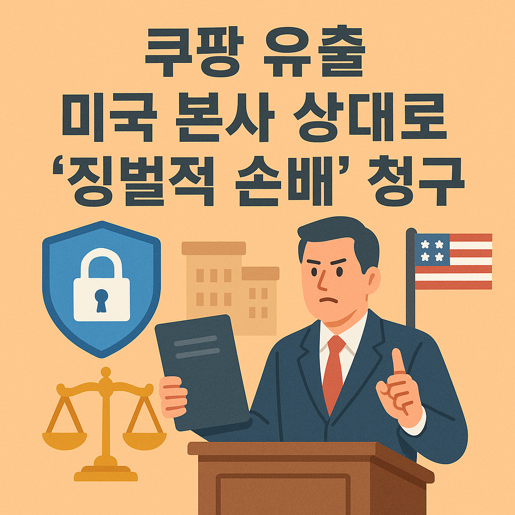 쿠팡 개인정보 유출 미국 본사 징벌적 손해배상 집단 소송 모임 현실화