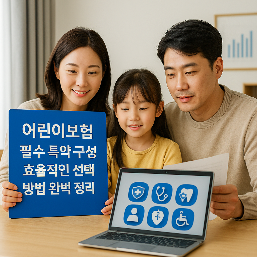 어린이보험 필수 특약 구성과 효율적인 선택 방법 완벽 정리