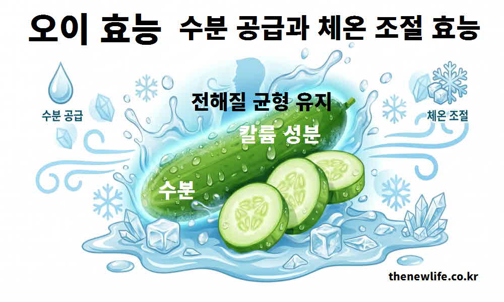 오이 효능 수분 공급 체온 조절