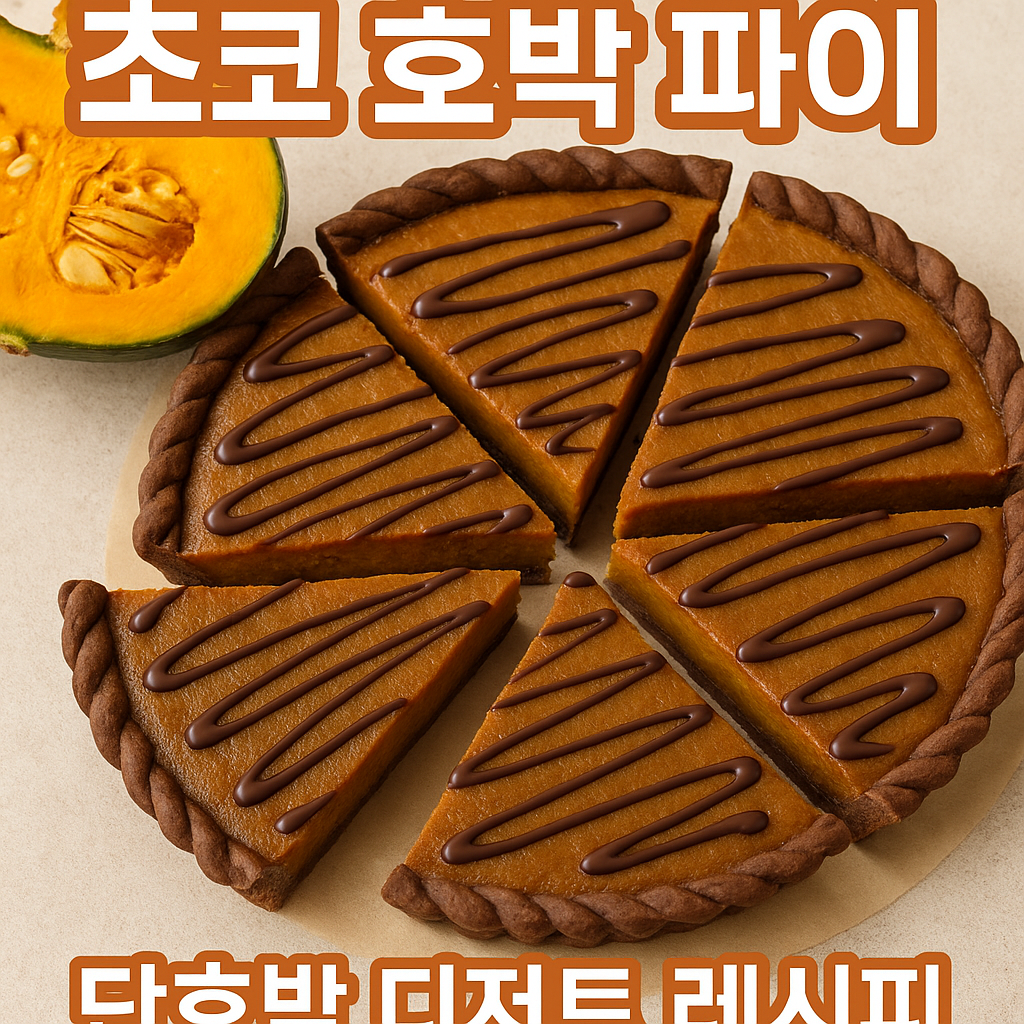 홈베이킹 초코 호박 파이 만들기