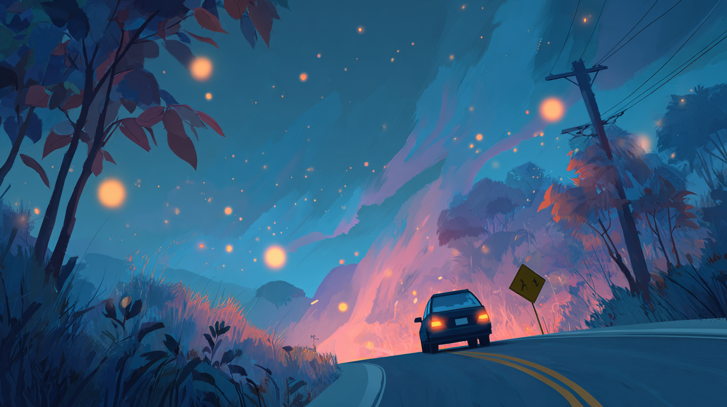 야간 운전 시 주의점(초보 운전)