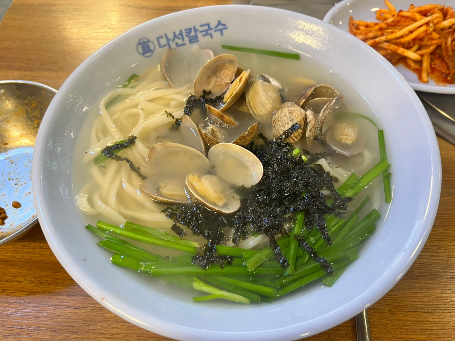 다선칼국수 곱배기 모습