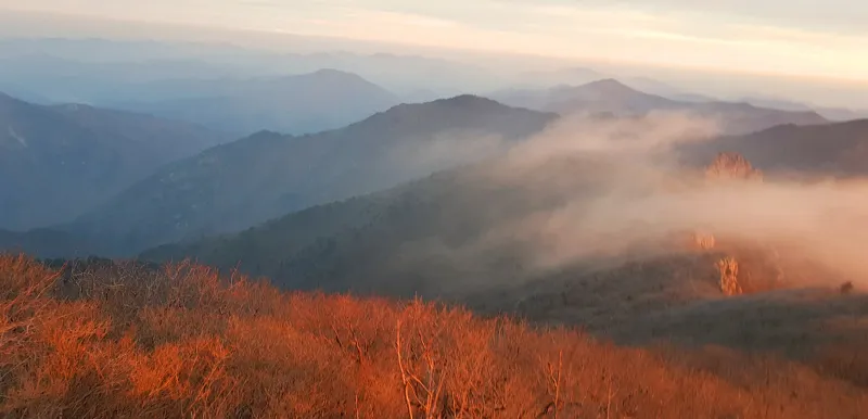 울산 가지산 일출 산행