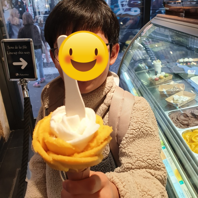 아이들 꽃모양 아이스크림