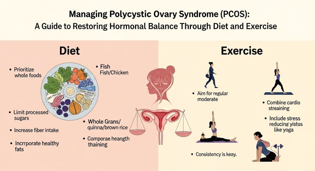 다낭성 난소 증후군(PCOS) 관리법: 식단과 운동을 통한 호르몬 균형 회복 가이드