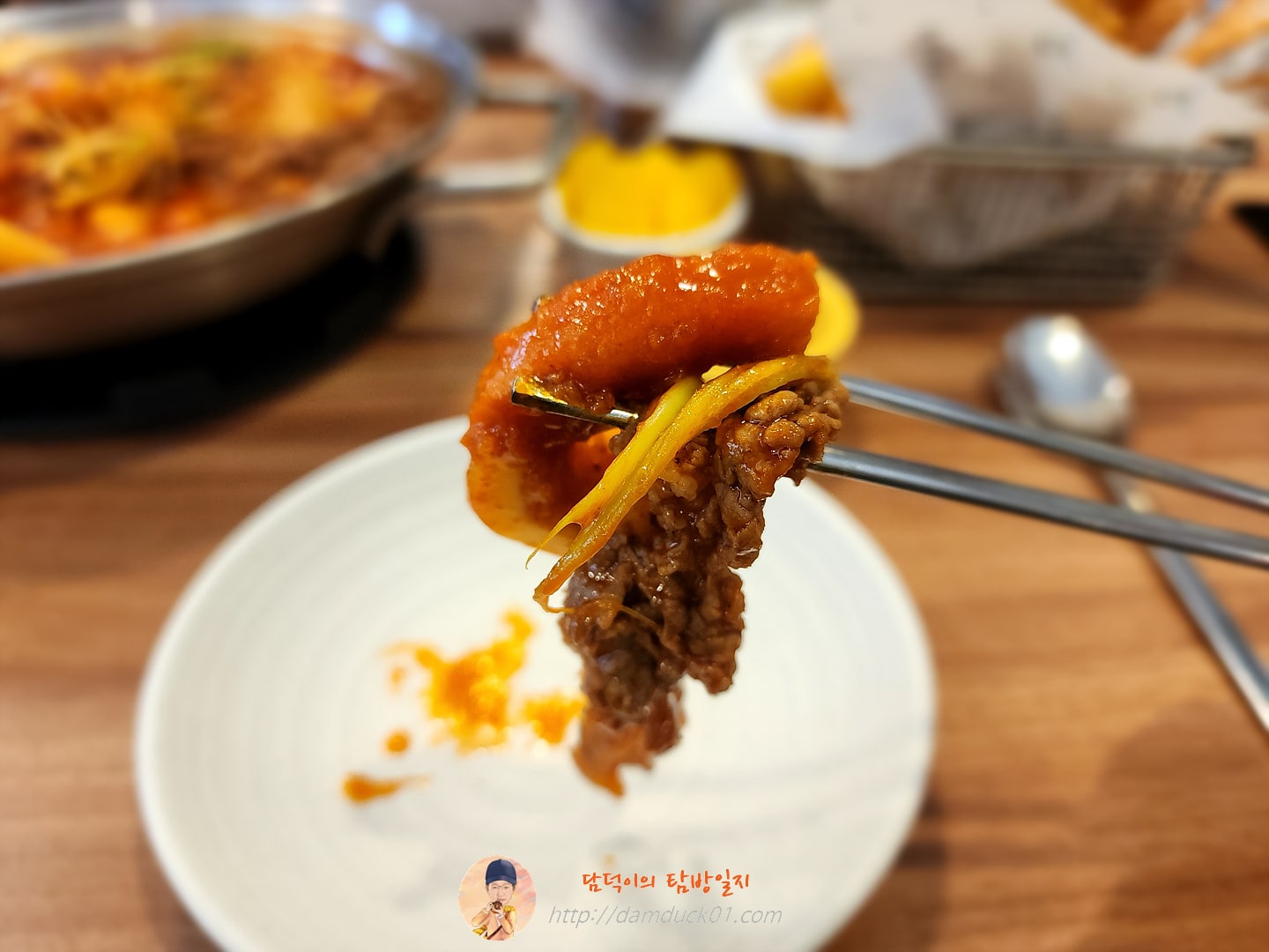 통큰오짱떡볶이 + 차돌토핑